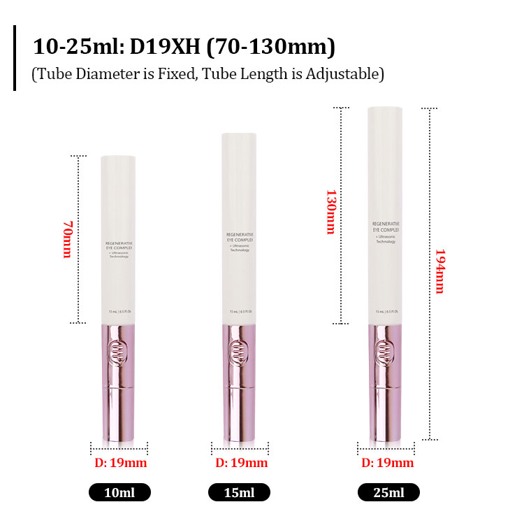 zinc alloy eye cream tube