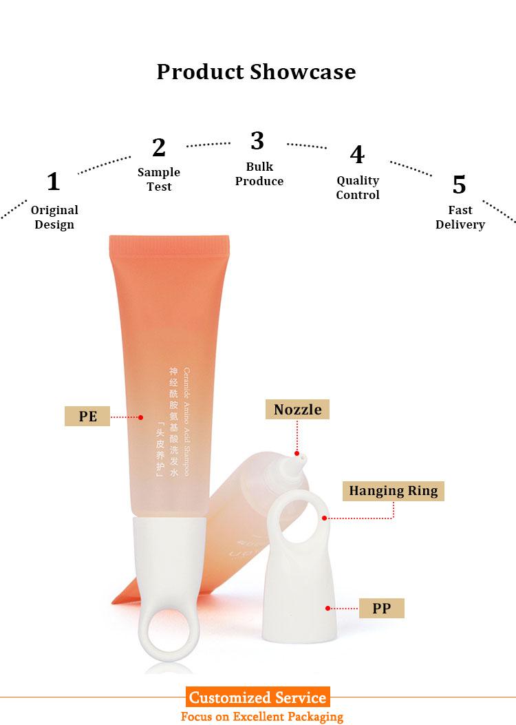 oval nozzle cosmetic tube