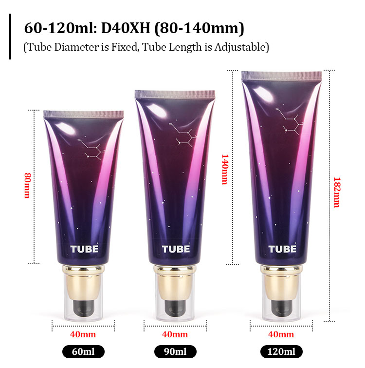 pump cosmetic tube