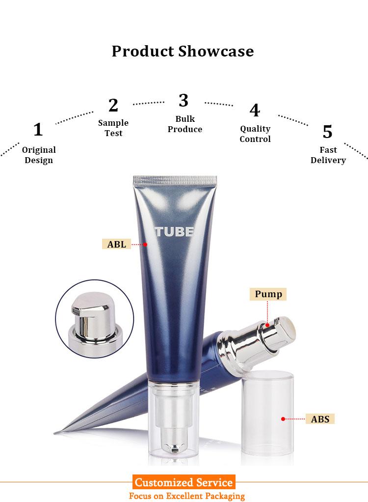 Airless pump tube