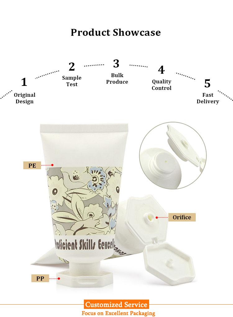 Facial cleanser tube