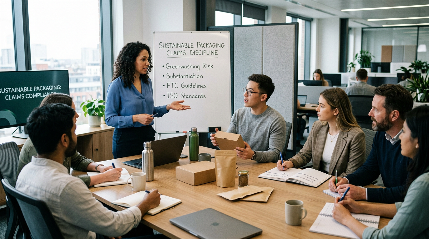 Team discussion graphic on cautious retailer language and SKU simplification.