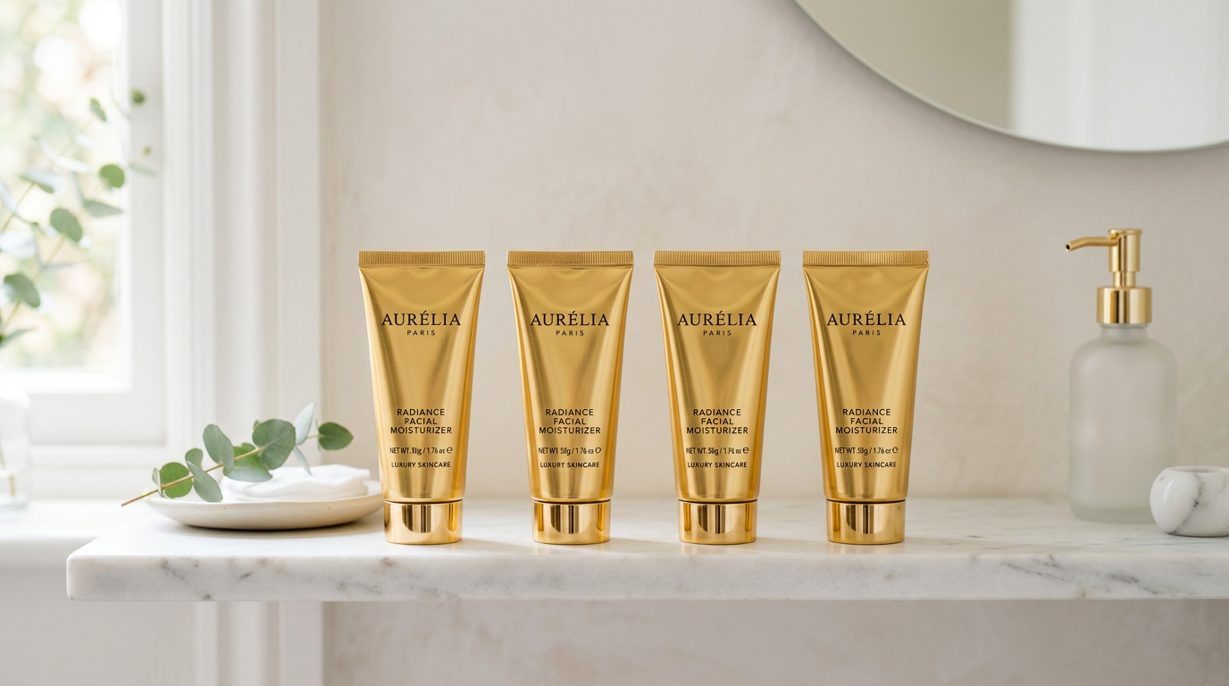 Luxury Metallic Cosmetic Tubes: Cold Foil, Registration, and Shelf Flash