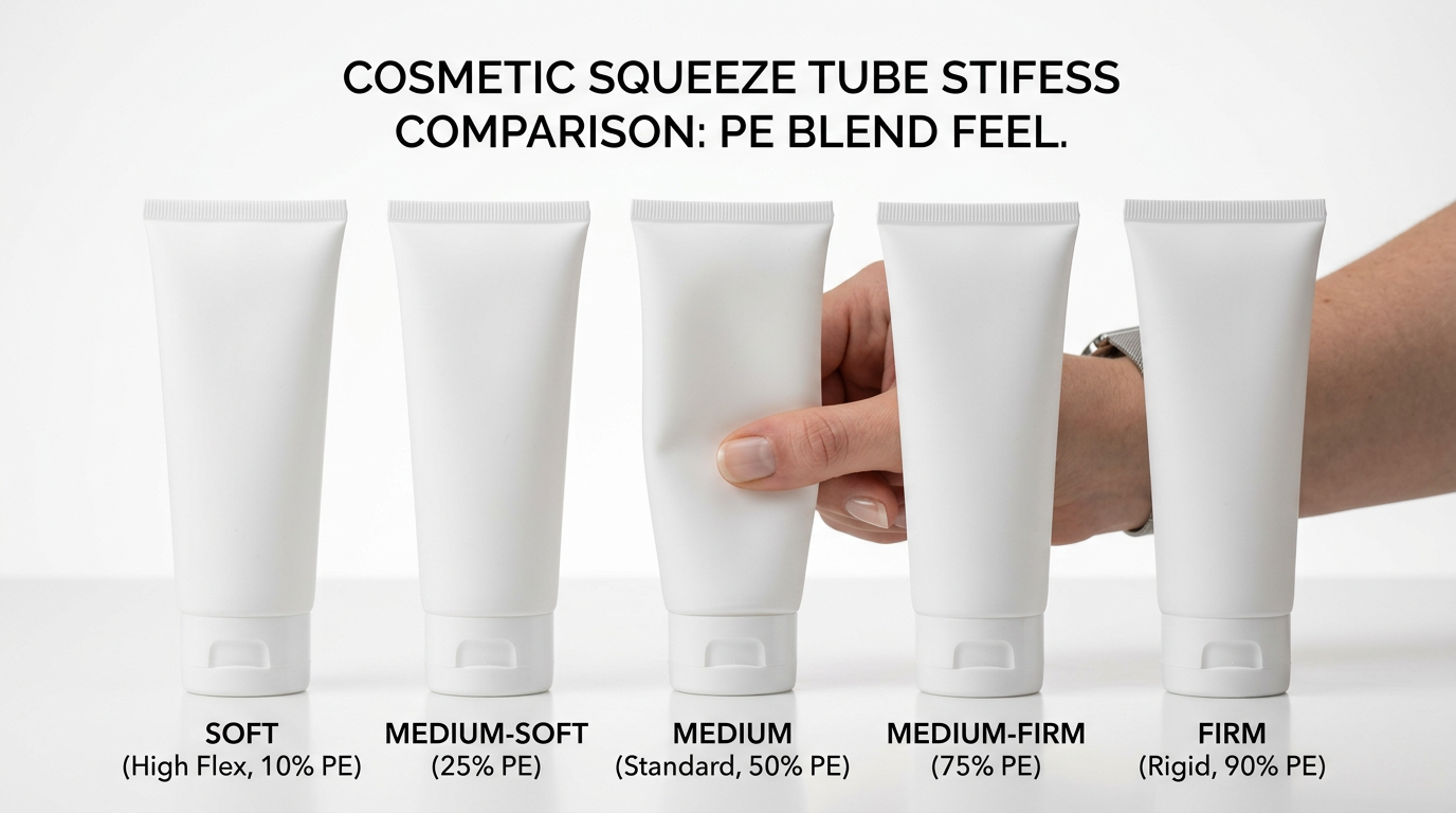 Cosmetic Squeeze Tube Firmness: A PE Blend Guide for Buyers