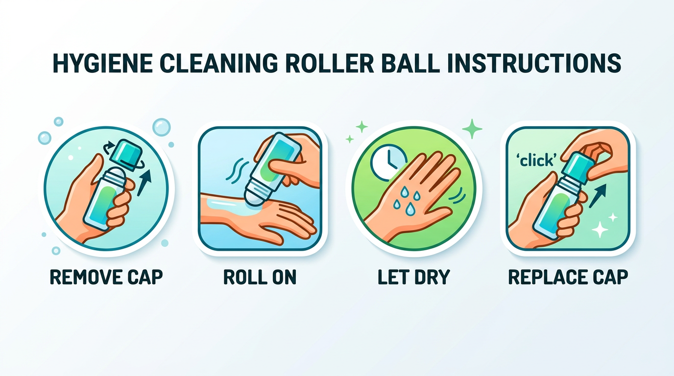Simple icons reminding claims discipline for cooling sensation versus medical outcomes.
