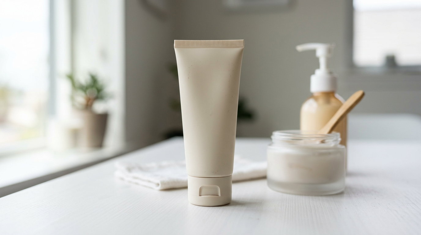 Dispensing interface choices for refillable cosmetic tube reuse.